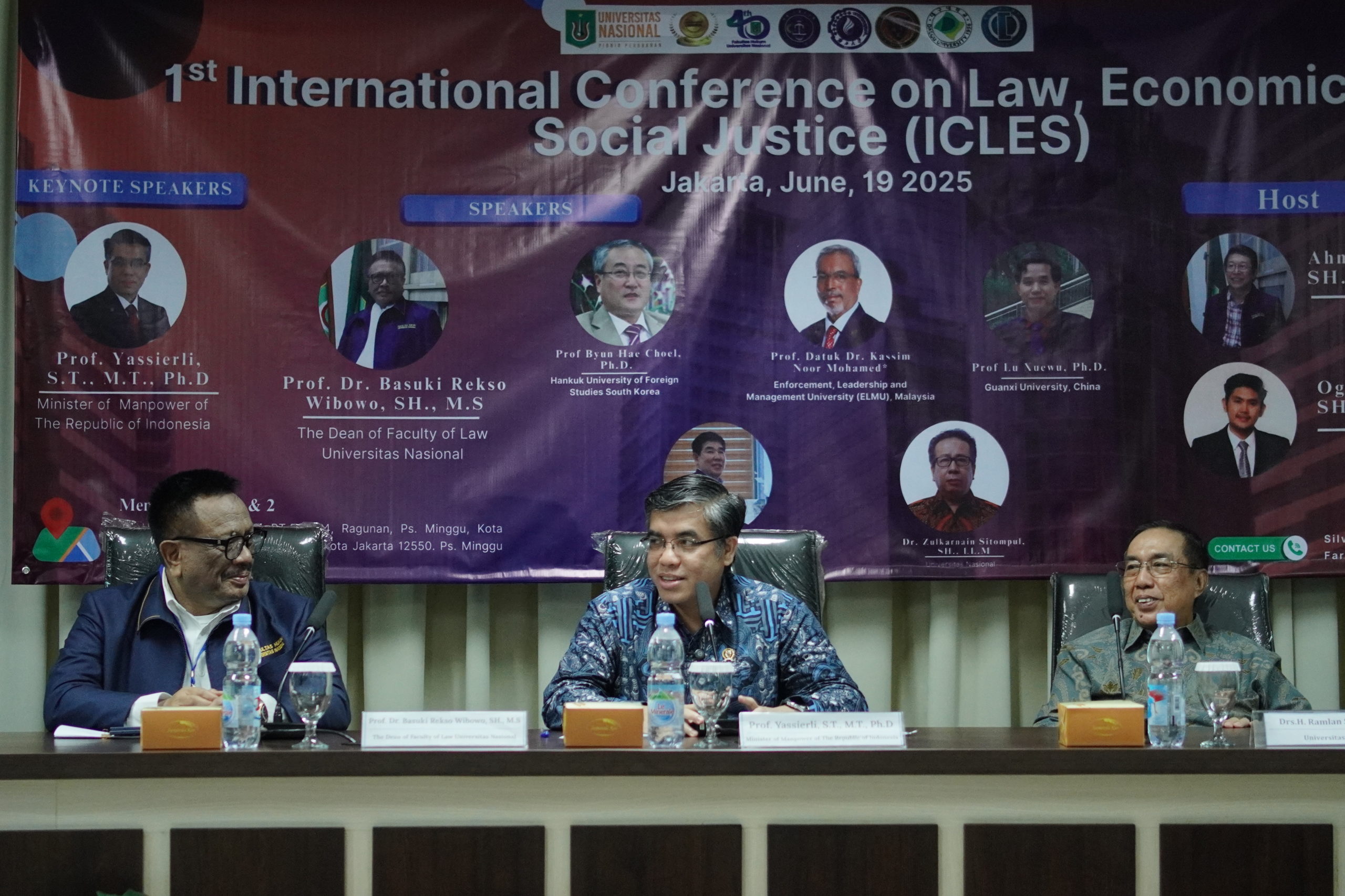 Gelar Konferensi Internasional Pertama, Fakultas Hukum UNAS Hadirkan Menteri Ketenagakerjaan dan Pakar Dunia